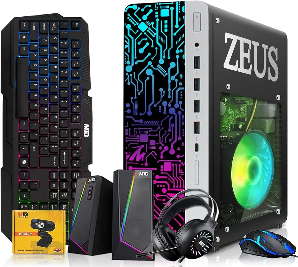 techmagnet gaming desktop pc intel core i5 16gb ddr4 ram 512gb ssd dedicated gpu